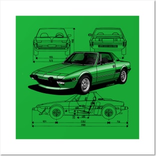 The italian small dream car as cool as fun to drive! Posters and Art